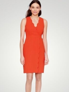 J. Crew Sleeveless Scallop Sheath Dress Size 2